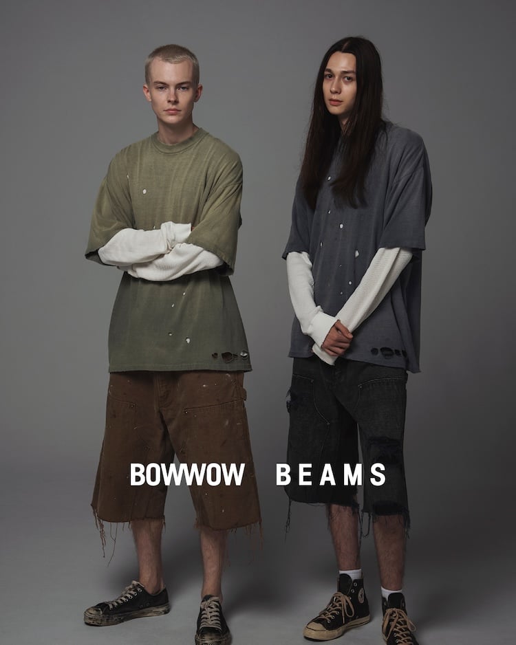 BEAMS × BOW WOW 2026 FW 別注 “THERMAL LAYERED T-SHIRT & DOUBLE KNEE DUCK CUT-OFF SHORTS”が8/29 発売 (ビームス バウワウ)