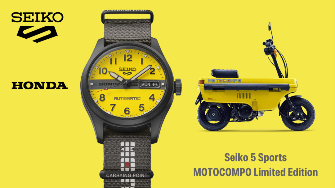 「ホンダ モトコンポ」× セイコー 5スポーツ コラボモデルが2026年 9/5 発売 (Honda MOTOCOMPO SEIKO5 SPORTS)