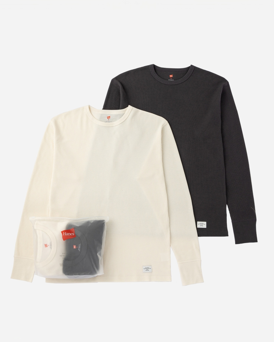 Saturdays NYC × Hanes 別注第2弾 “Crew Neck Waffle Long Sleeve Pullover 2P2P”が2026年 9/4 が発売 (ヘインズ サタデーズ サーフ ニューヨーク)