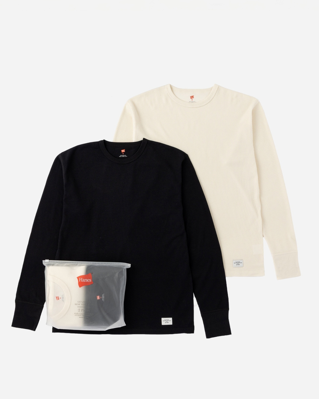 Saturdays NYC × Hanes 別注第2弾 “Crew Neck Waffle Long Sleeve Pullover 2P2P”が2026年 9/4 が発売 (ヘインズ サタデーズ サーフ ニューヨーク)