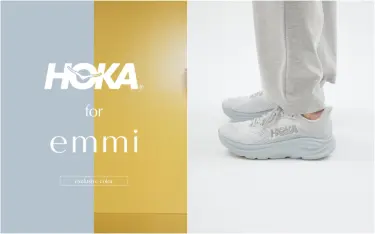 【2026年 8/27 発売】HOKA for emmi CLIFTON 11 "Light Grey" (ホカ エミ クリフトン) [1176573-STMN]