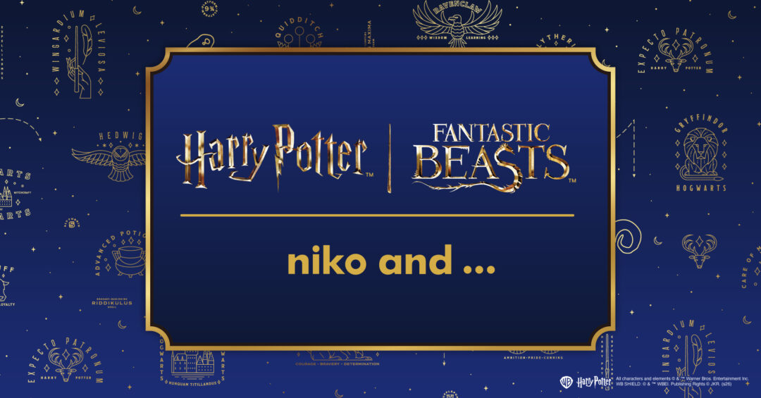 niko and … ×「ハリー・ポッターと賢者の石 & ファンタスティック・ビースト」コラボが2026年 8/21 発売 (ニコアンド)