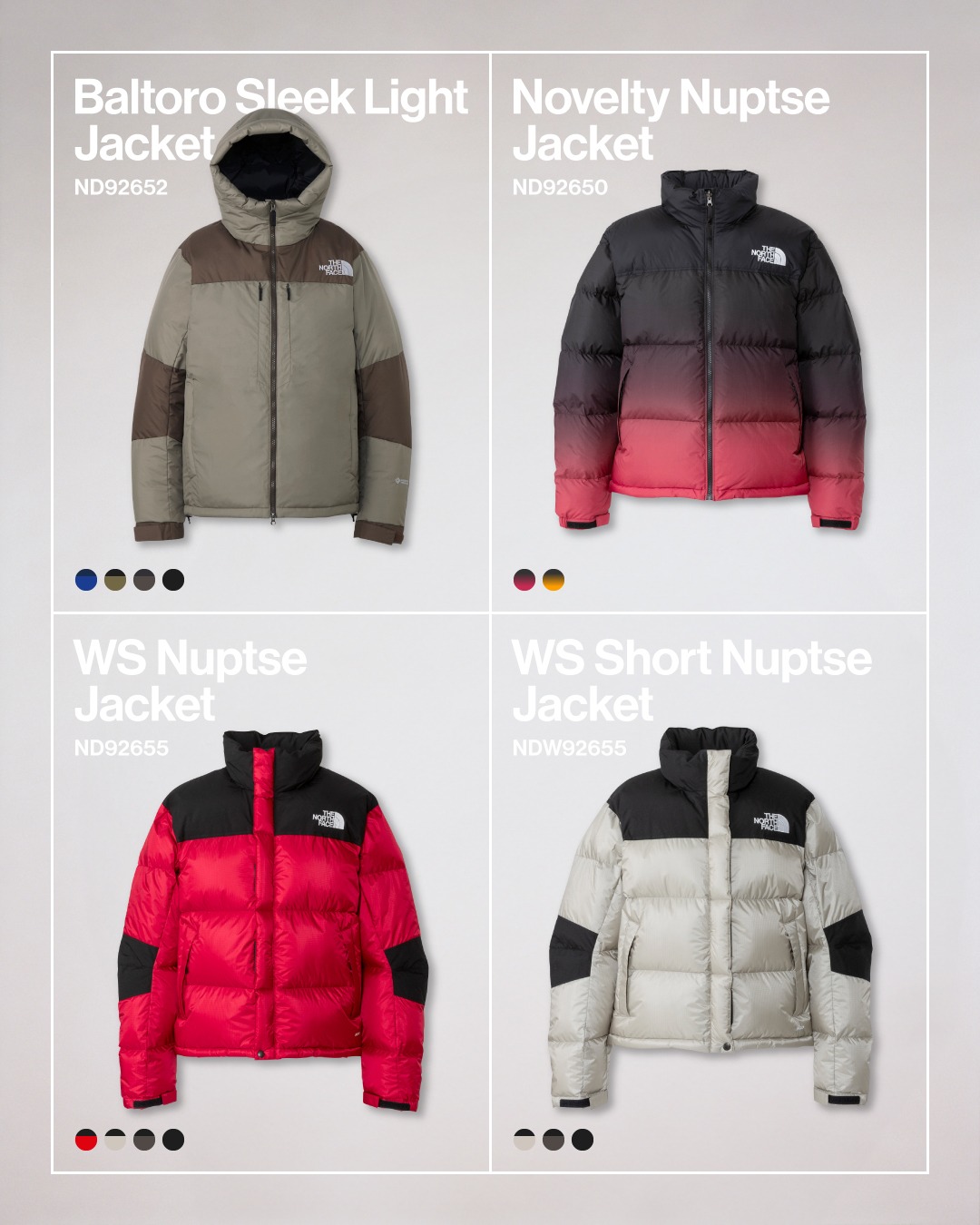 THE NORTH FACE 2026年 秋冬コレクション ジャケットアイテムの先行予約が8/31 11:59まで受付 (ザ・ノース・フェイス)