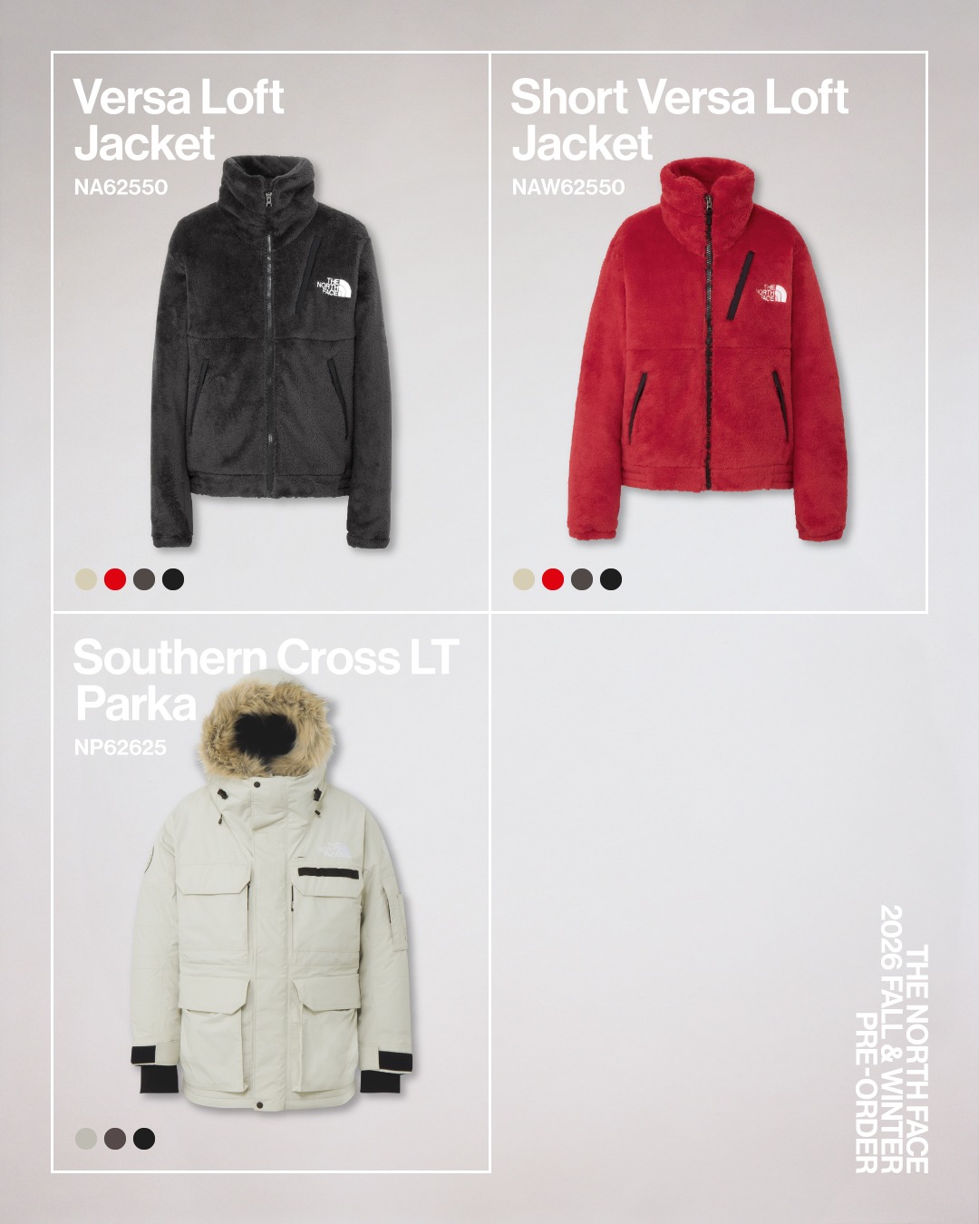 THE NORTH FACE 2026年 秋冬コレクション ジャケットアイテムの先行予約が8/31 11:59まで受付 (ザ・ノース・フェイス)