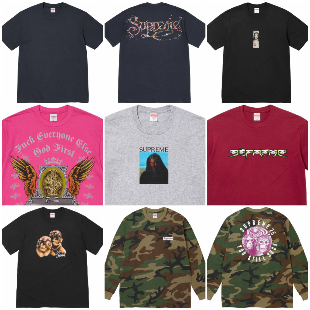 【シュプリーム/SUPREME】”Tシャツ/TEE” まとめ 2026 FALL/WINTER コレクション (2026年 秋冬)