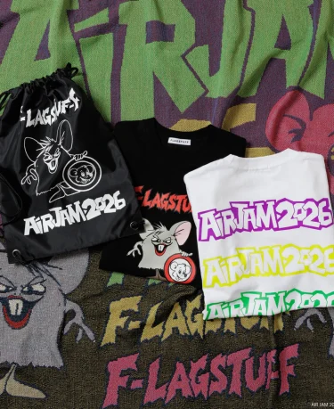 F-LAGSTUF-F x AIR JAM 2026 コラボアイテムが2026年 10/31 23:59 まで予約販売 (フラグスタフ エアジャム Hi-STANDARD ハイスタンダード ハイスタ)