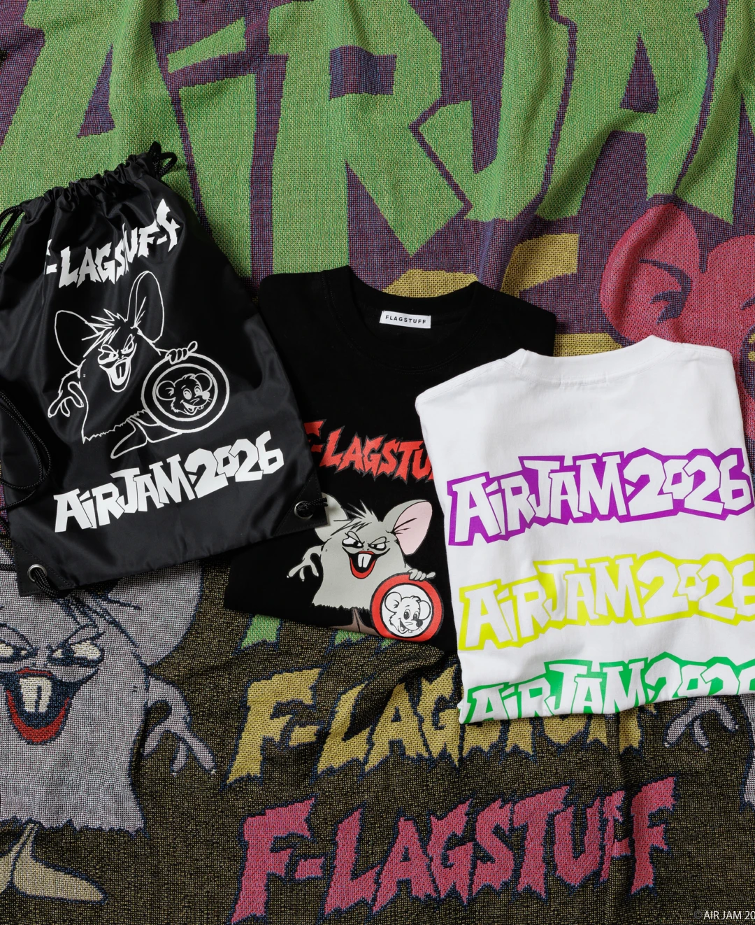 F-LAGSTUF-F x AIR JAM 2026 コラボアイテムが2026年 10/31 23:59 まで予約販売 (フラグスタフ エアジャム Hi-STANDARD ハイスタンダード ハイスタ)