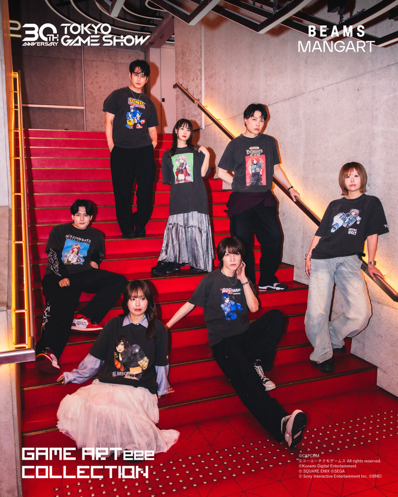 BEAMS × 東京ゲームショウ 30周年記念コラボ「GAME ARTeee COLLECTION」が2026年 9/15 & 9/29 発売 (BEAMS MANGART ビームス TOKYO GAME SHOW)