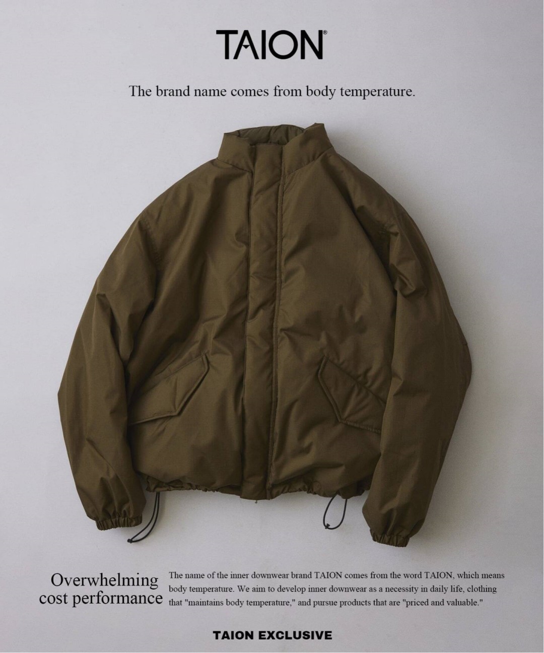 JOURNAL STANDARD relume × TAION 2026 FW 別注 “リバーシブル ショートモッズ ダウンブルゾン”が10月下旬 発売 (ジャーナルスタンダード タイオン)