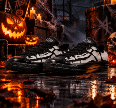 【2026年 10/9 発売】CONVERSE ALL STAR AGED BONEPRINT OX “Black” (コンバース オールスター エイジド ボーンプリント) [31319280]
