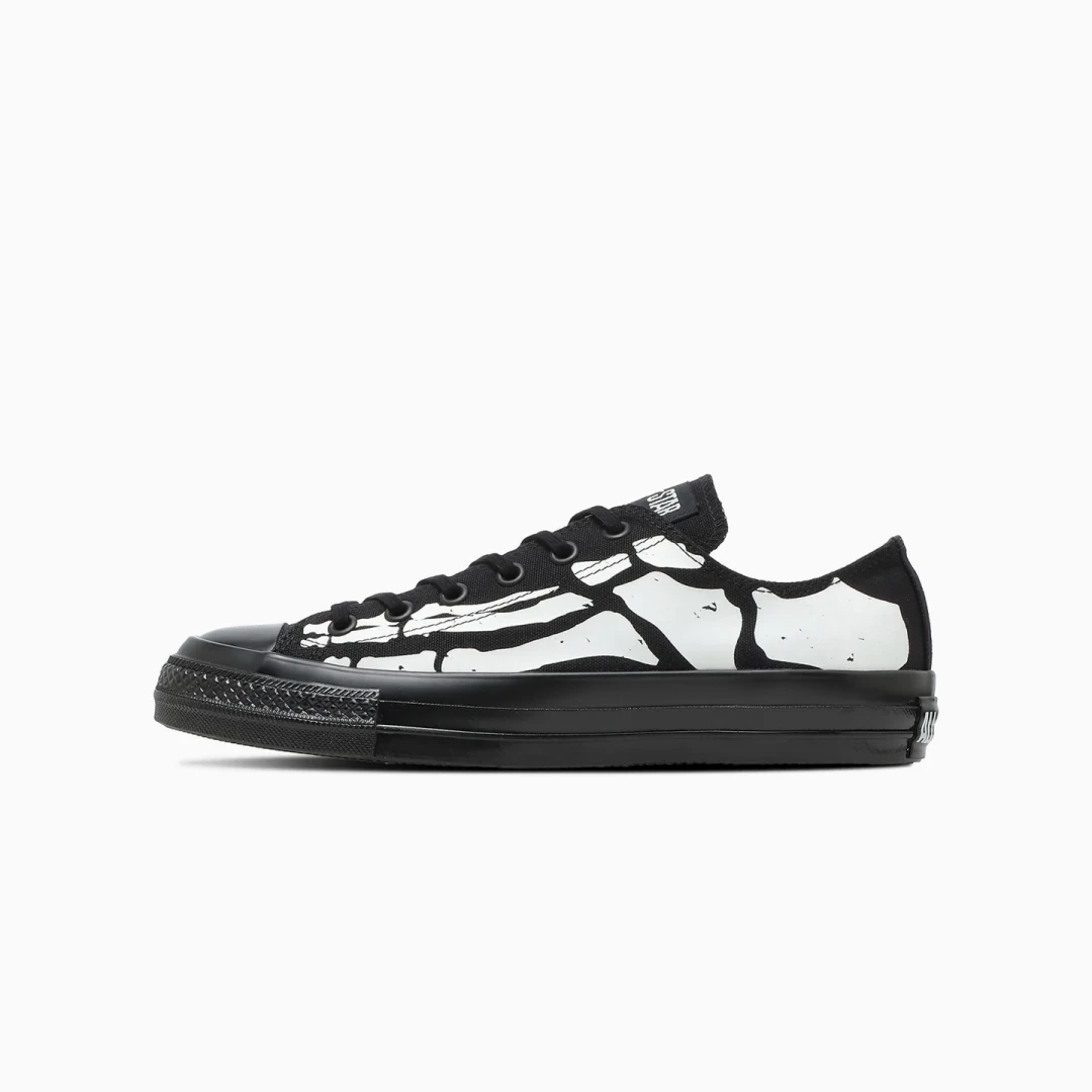 【2026年 10/9 発売】CONVERSE ALL STAR AGED BONEPRINT OX “Black” (コンバース オールスター エイジド ボーンプリント) [31319280]