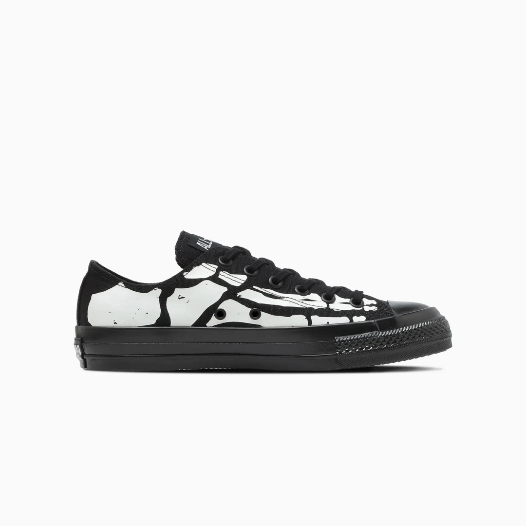 【2026年 10/9 発売】CONVERSE ALL STAR AGED BONEPRINT OX “Black” (コンバース オールスター エイジド ボーンプリント) [31319280]
