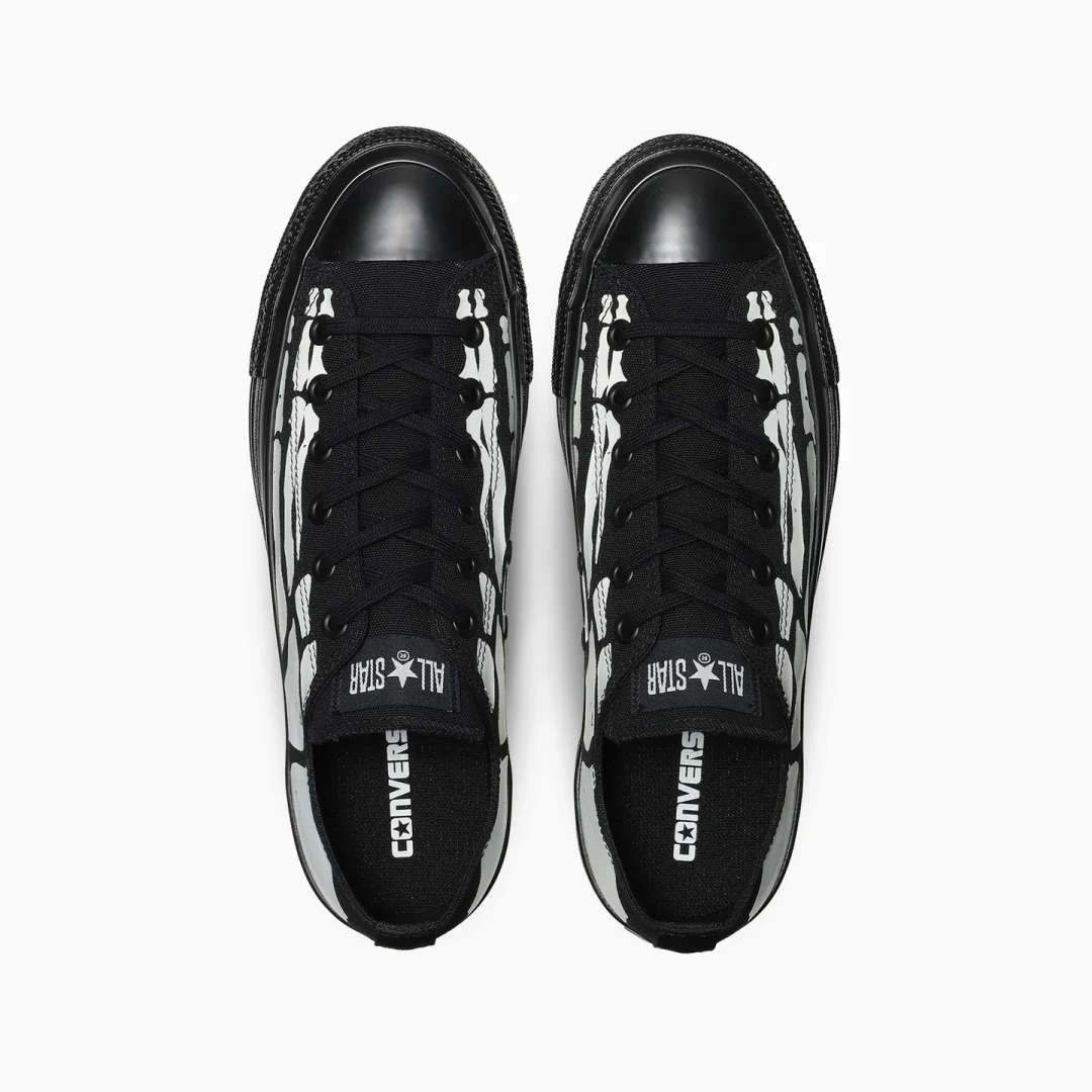 【2026年 10/9 発売】CONVERSE ALL STAR AGED BONEPRINT OX “Black” (コンバース オールスター エイジド ボーンプリント) [31319280]