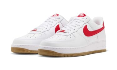 【2026年 9/20 発売】NIKE AIR FORCE 1 07 LOW “White/Gum Light Brown/Challenge Red” (ナイキ エア フォース ロー “ホワイト/ガム/チャレンジレッド”) [FJ4146-136]