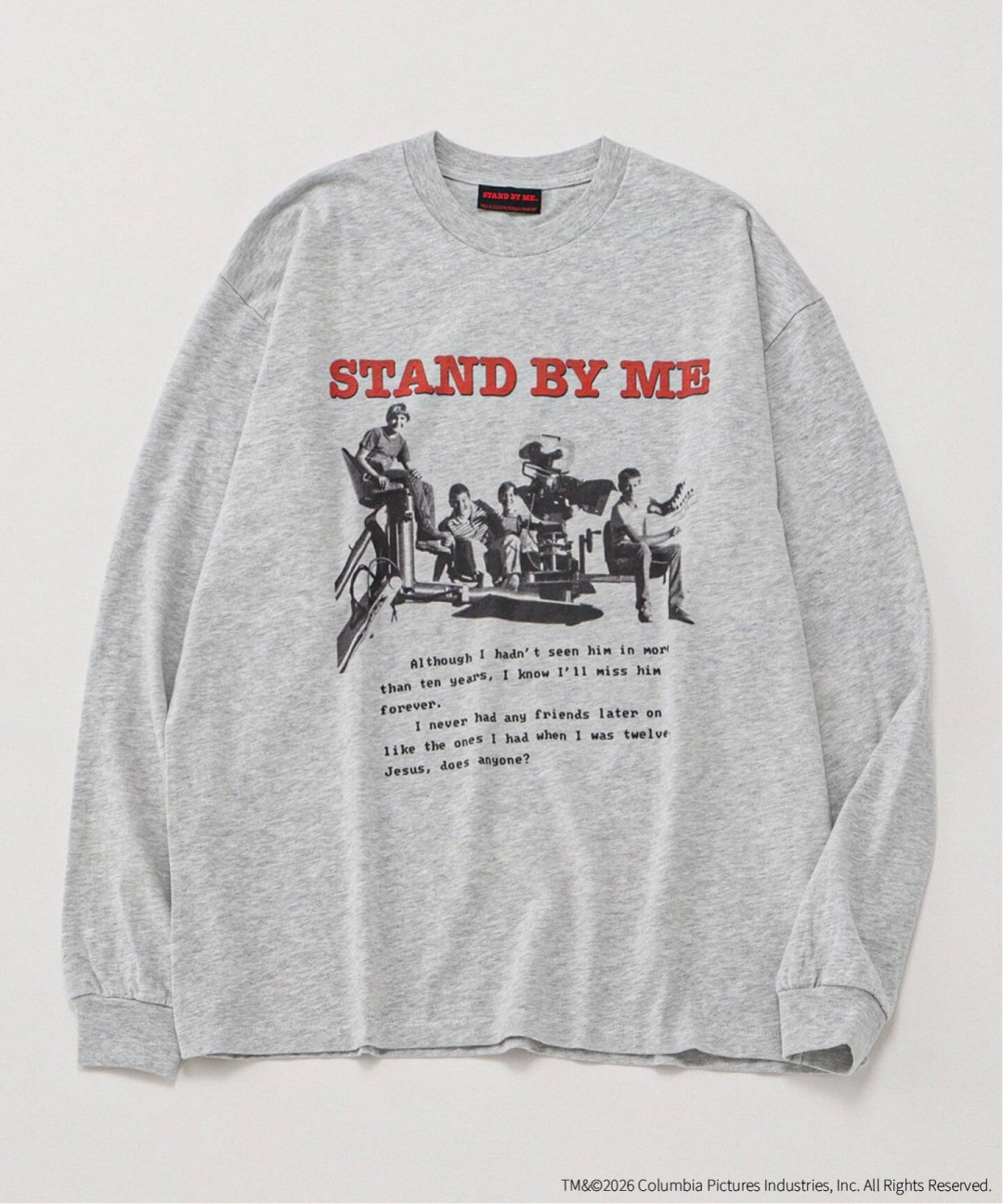 映画「STAND BY ME」× JOURNAL STANDARD relume 2026 FW 別注 “プリント ロンT”が発売 (スタンド・バイ・ミー ジャーナルスタンダード)