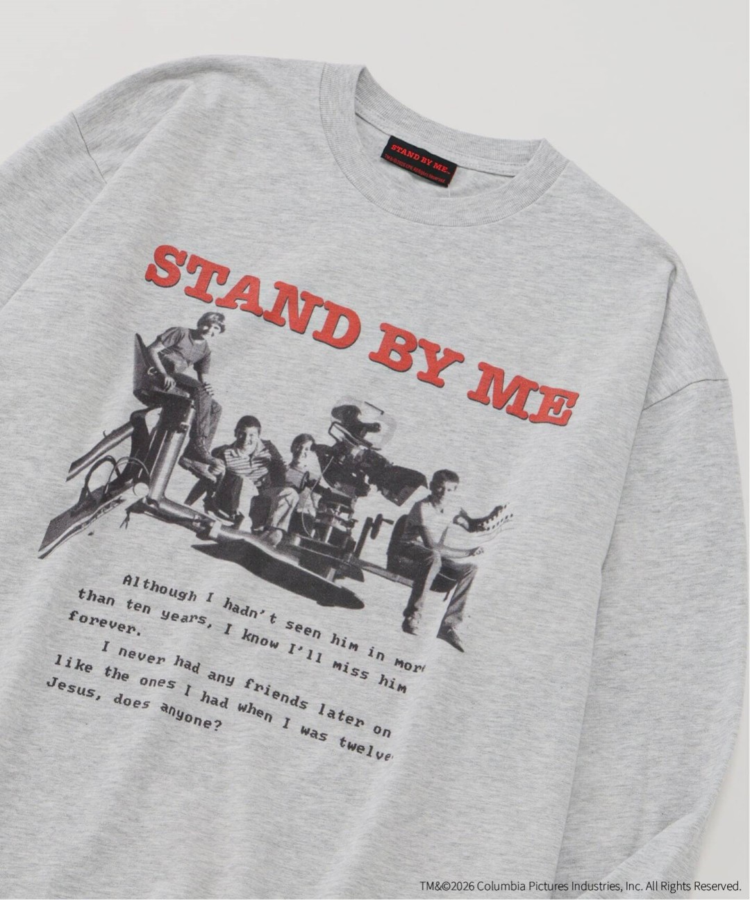 映画「STAND BY ME」× JOURNAL STANDARD relume 2026 FW 別注 “プリント ロンT”が発売 (スタンド・バイ・ミー ジャーナルスタンダード)