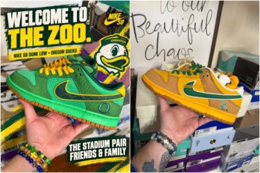 【2026年末 発売予定】The Ducks Of A Feather x NIKE SB DUNK LOW OG “Shout/Zoo” (ダックス オブ ア ファーザー ナイキ ダンク ロー “シャウト/ズー”) [JJ7564-200/JJ7565-300]