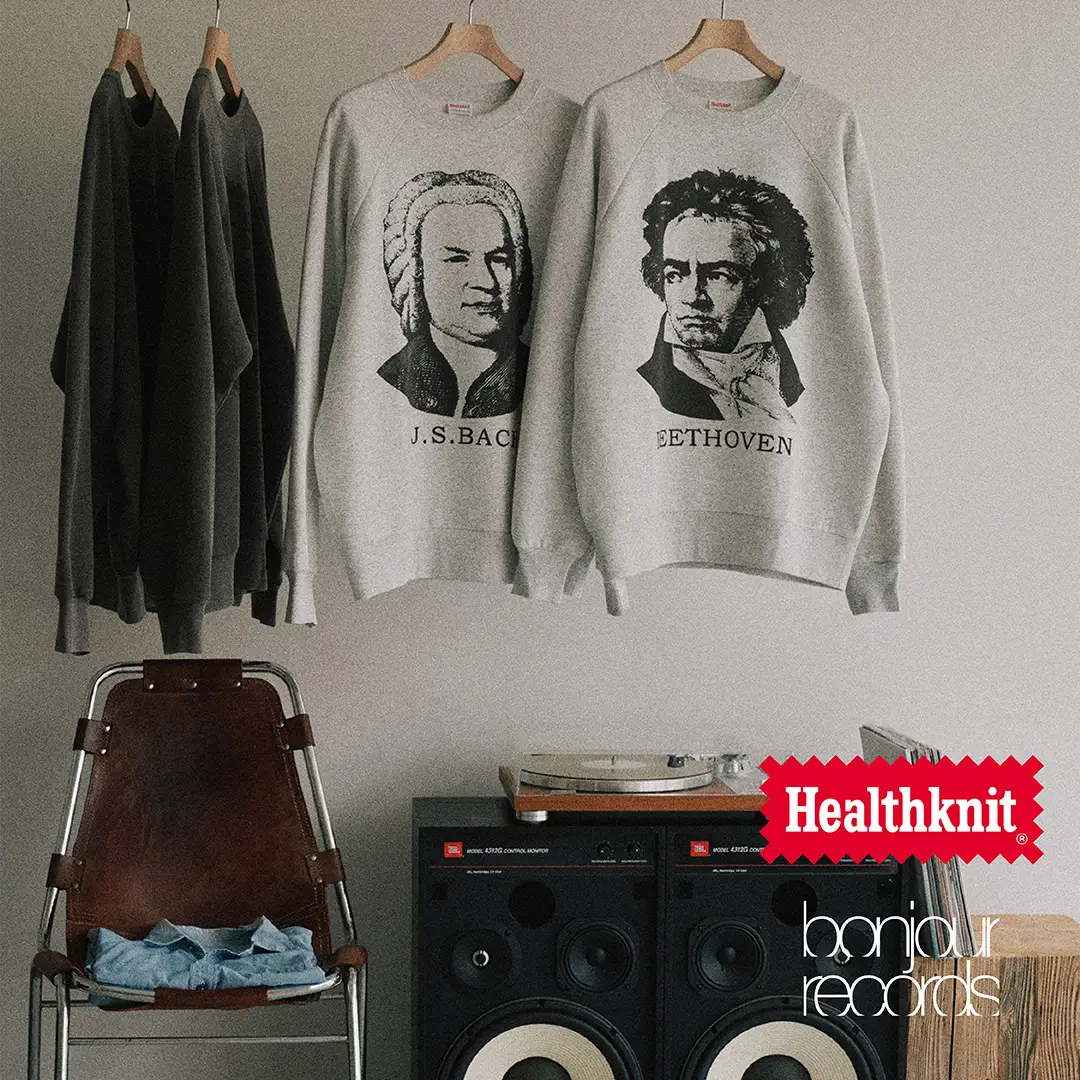 Healthknit for bonjour records 初別注アイテムが2026年 10/2 発売 (ヘルスニット ジュール レコード)