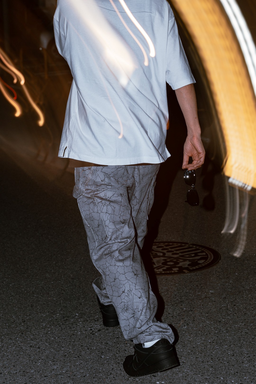 【抽選販売】新作ダブルニーパンツ S.W.U.N “Cracked Double Knee Pants” 2カラー (エスダブルユーエヌ “クラック ダブルニー パンツ”)