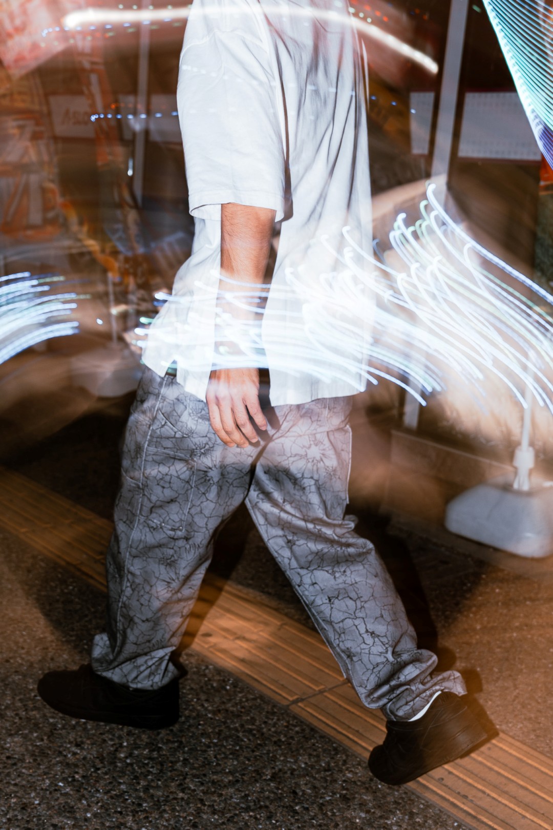 【抽選販売】新作ダブルニーパンツ S.W.U.N “Cracked Double Knee Pants” 2カラー (エスダブルユーエヌ “クラック ダブルニー パンツ”)