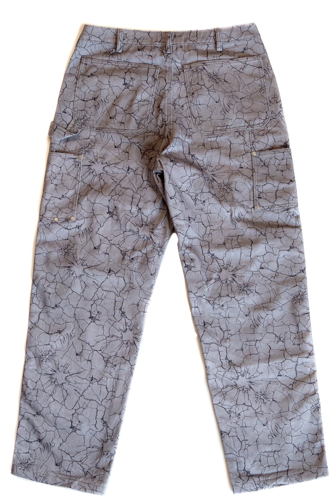 【抽選販売】新作ダブルニーパンツ S.W.U.N “Cracked Double Knee Pants” 2カラー (エスダブルユーエヌ “クラック ダブルニー パンツ”)