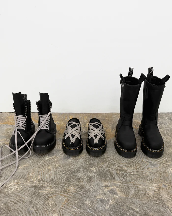 Dr. Martens x RICK OWENS 2026 FW QUAD SOLE シリーズ “PULL ON BOOT/STEEL TOE BOOT/MEGALACE MULE”が9/18 順次発売 (ドクターマーチン リック オウエンス 秋冬)
