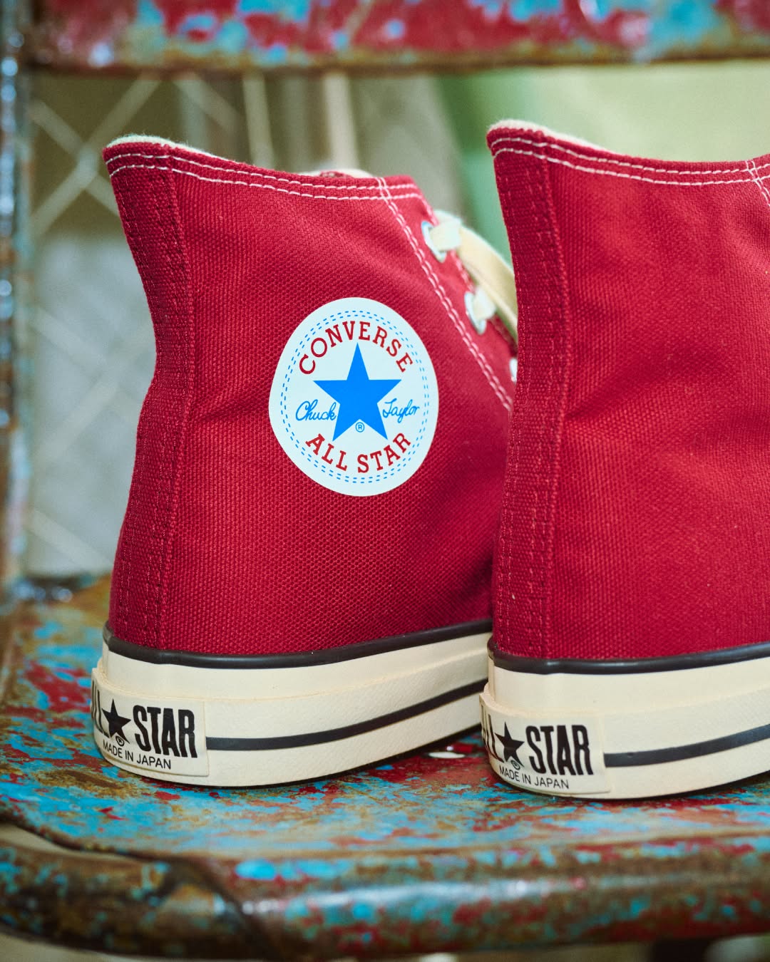 【日本製・2026年 9/11 発売】CONVERSE CANVAS ALL STAR J OX/HI “Red” (コンバース キャンバス オールスター “レッド”) [31318660/31318870]