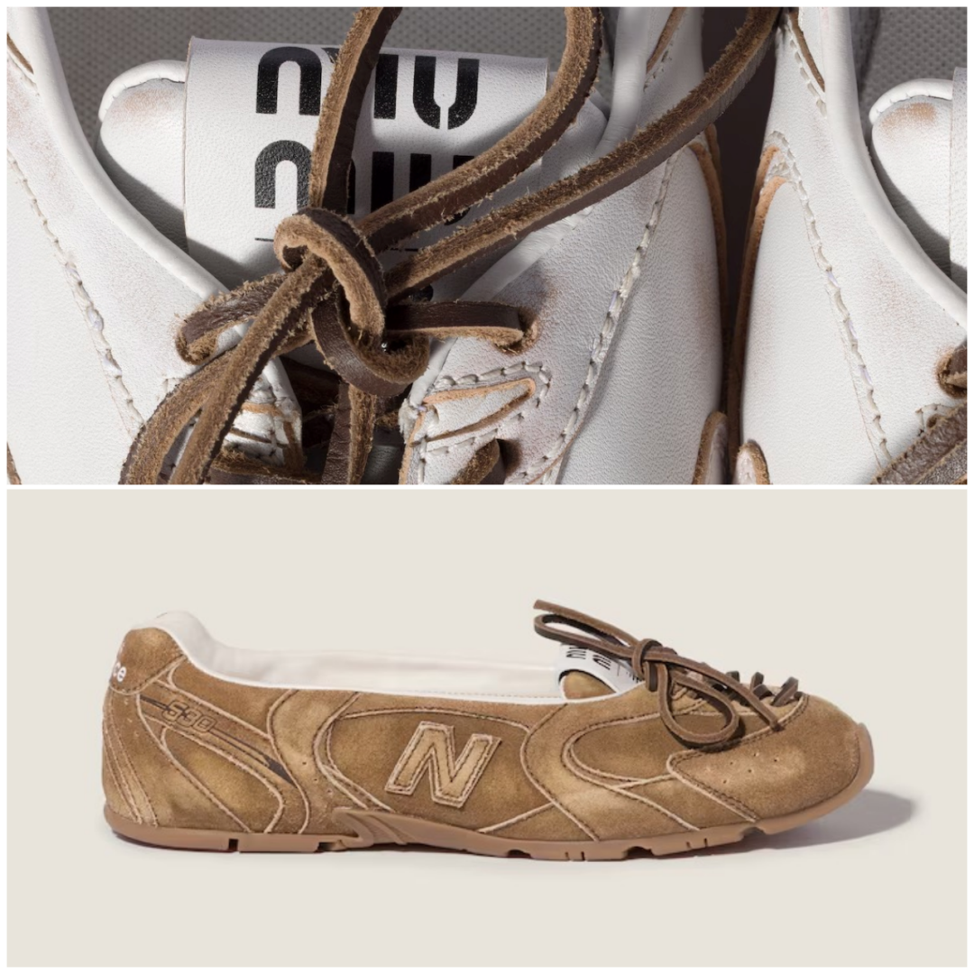 【発売中】MIU MIU × New Balance 530 SL デラヴェ スエード/デコレザー バレリーナ 2026 FW (ミュウミュウ ニューバランス 2026年 秋冬 Delave Suede/Deco Leather Ballerinas)