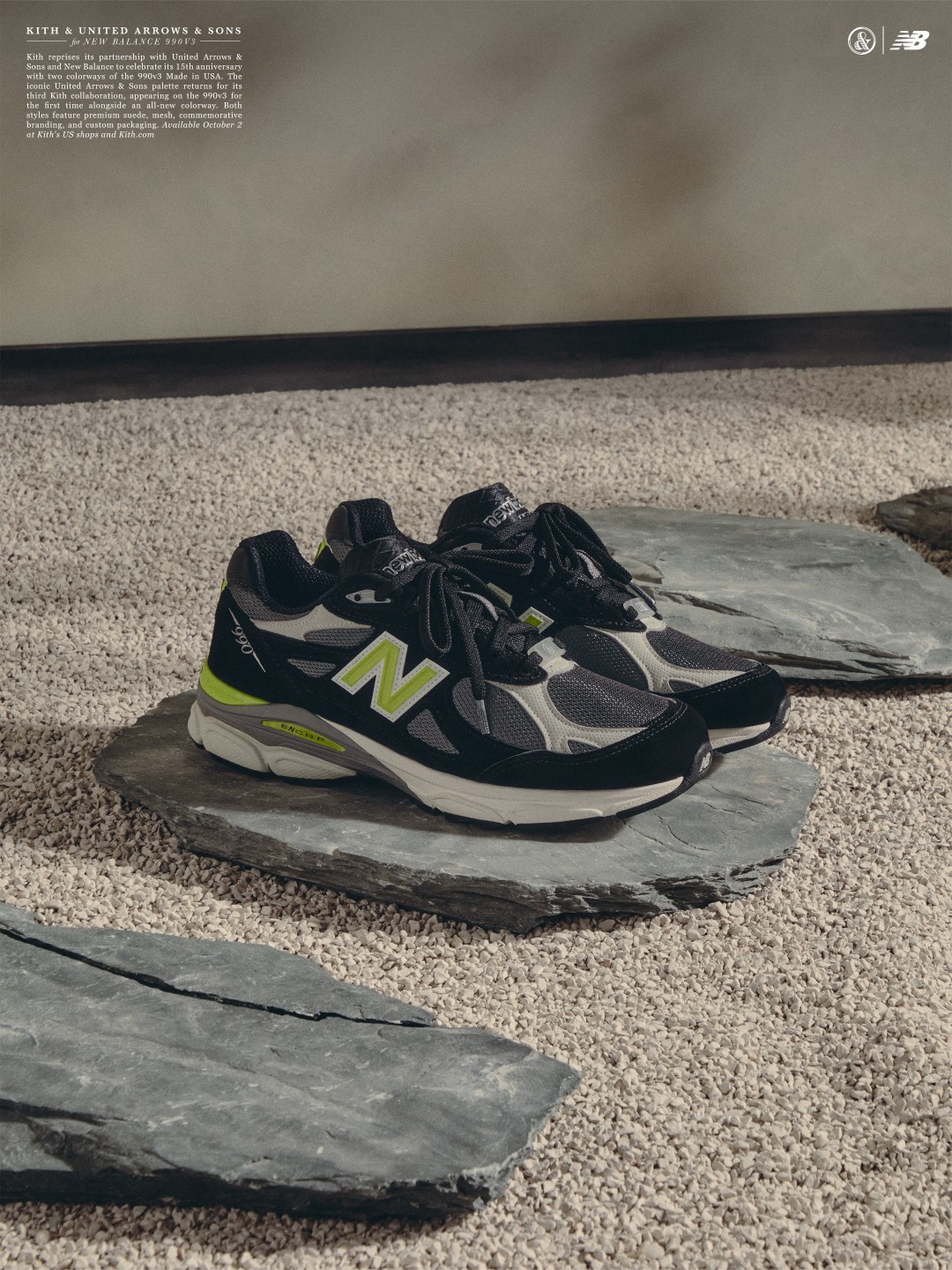 【2026年 10/2 発売予定】KITH × New Balance for UNITED ARROWS & SONS 990v3 (キス ニューバランス “ユナイテッドアローズ & サンズ”)