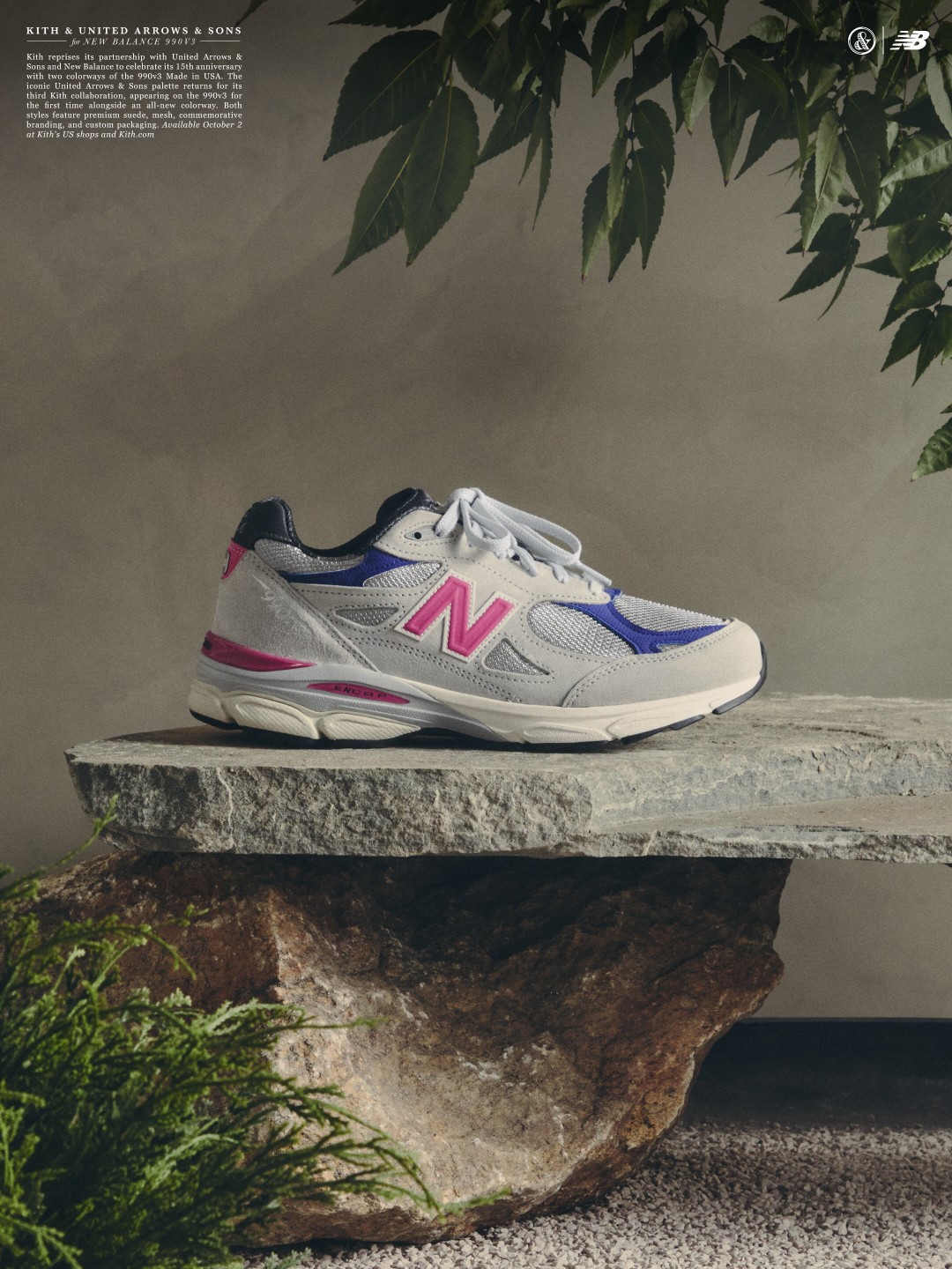 【2026年 10/2 発売予定】KITH × New Balance for UNITED ARROWS & SONS 990v3 (キス ニューバランス “ユナイテッドアローズ & サンズ”)