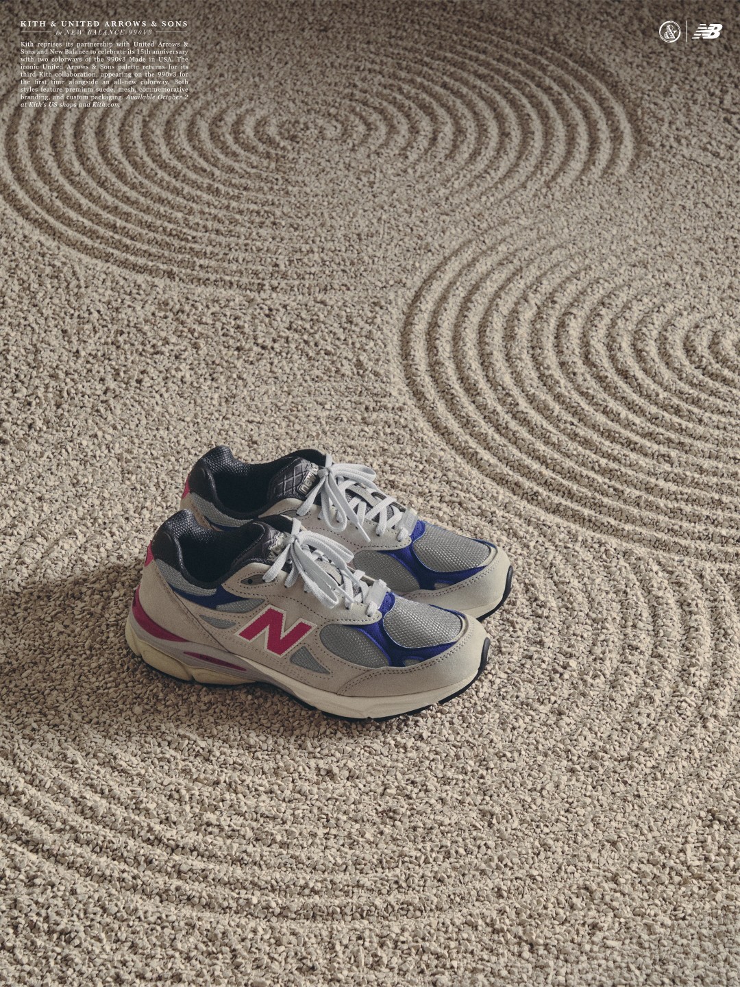 【2026年 10/2 発売予定】KITH × New Balance for UNITED ARROWS & SONS 990v3 (キス ニューバランス “ユナイテッドアローズ & サンズ”)