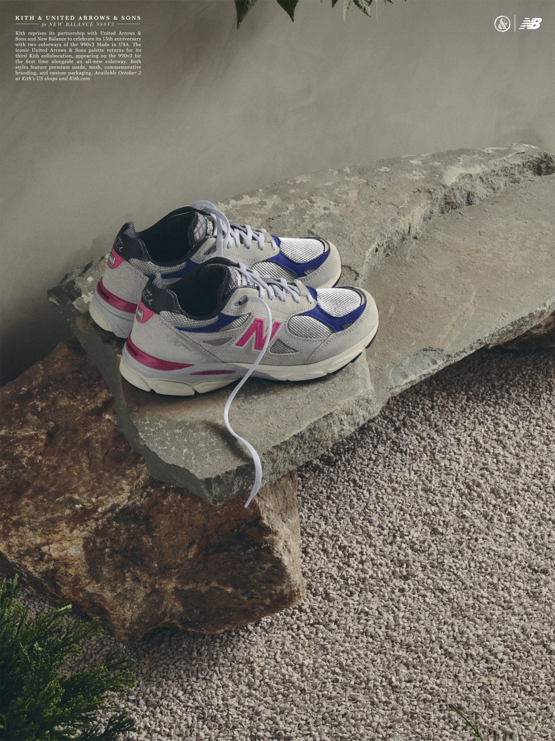 【2026年 10/2 発売予定】KITH × New Balance for UNITED ARROWS & SONS 990v3 (キス ニューバランス “ユナイテッドアローズ & サンズ”)
