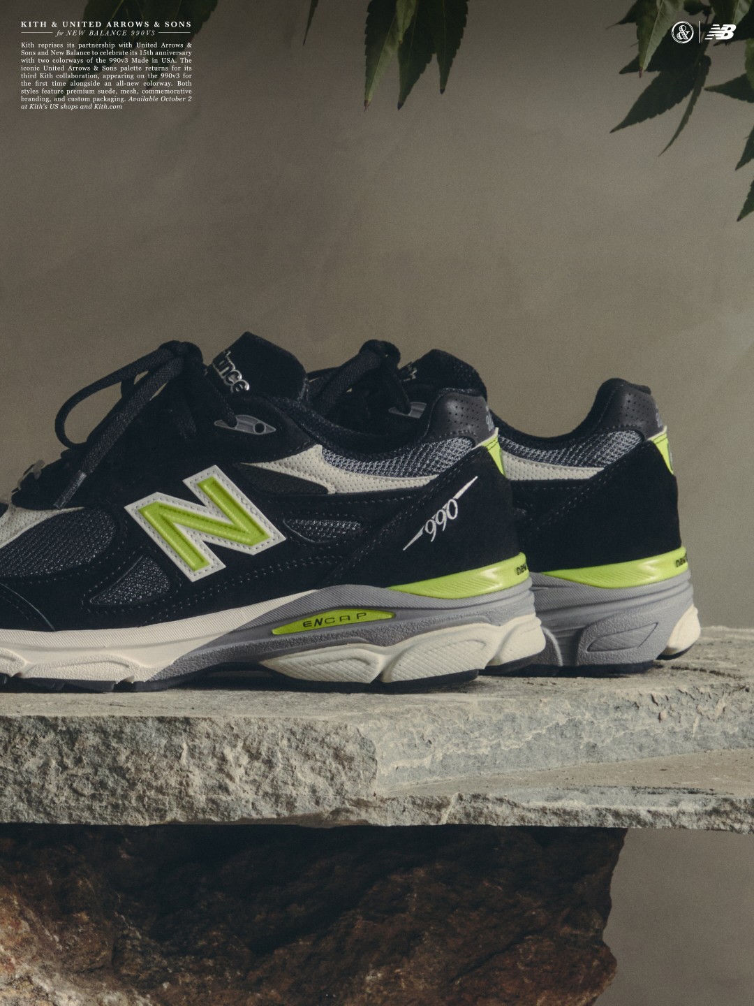 【2026年 10/2 発売予定】KITH × New Balance for UNITED ARROWS & SONS 990v3 (キス ニューバランス “ユナイテッドアローズ & サンズ”)