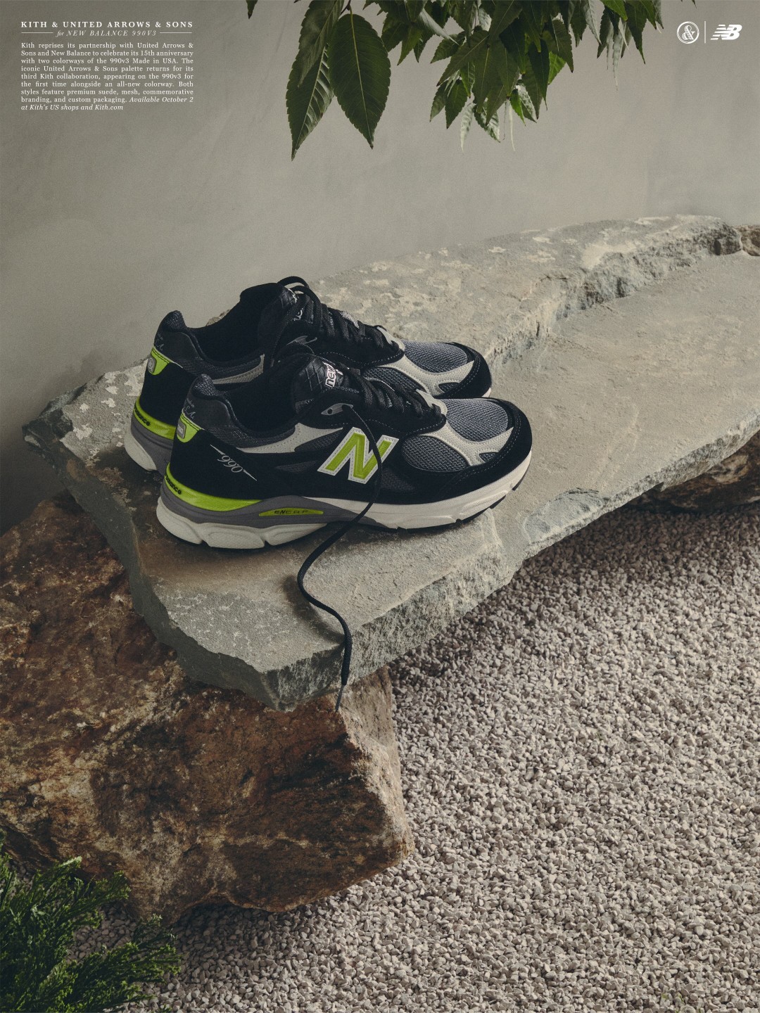 【2026年 10/2 発売予定】KITH × New Balance for UNITED ARROWS & SONS 990v3 (キス ニューバランス “ユナイテッドアローズ & サンズ”)