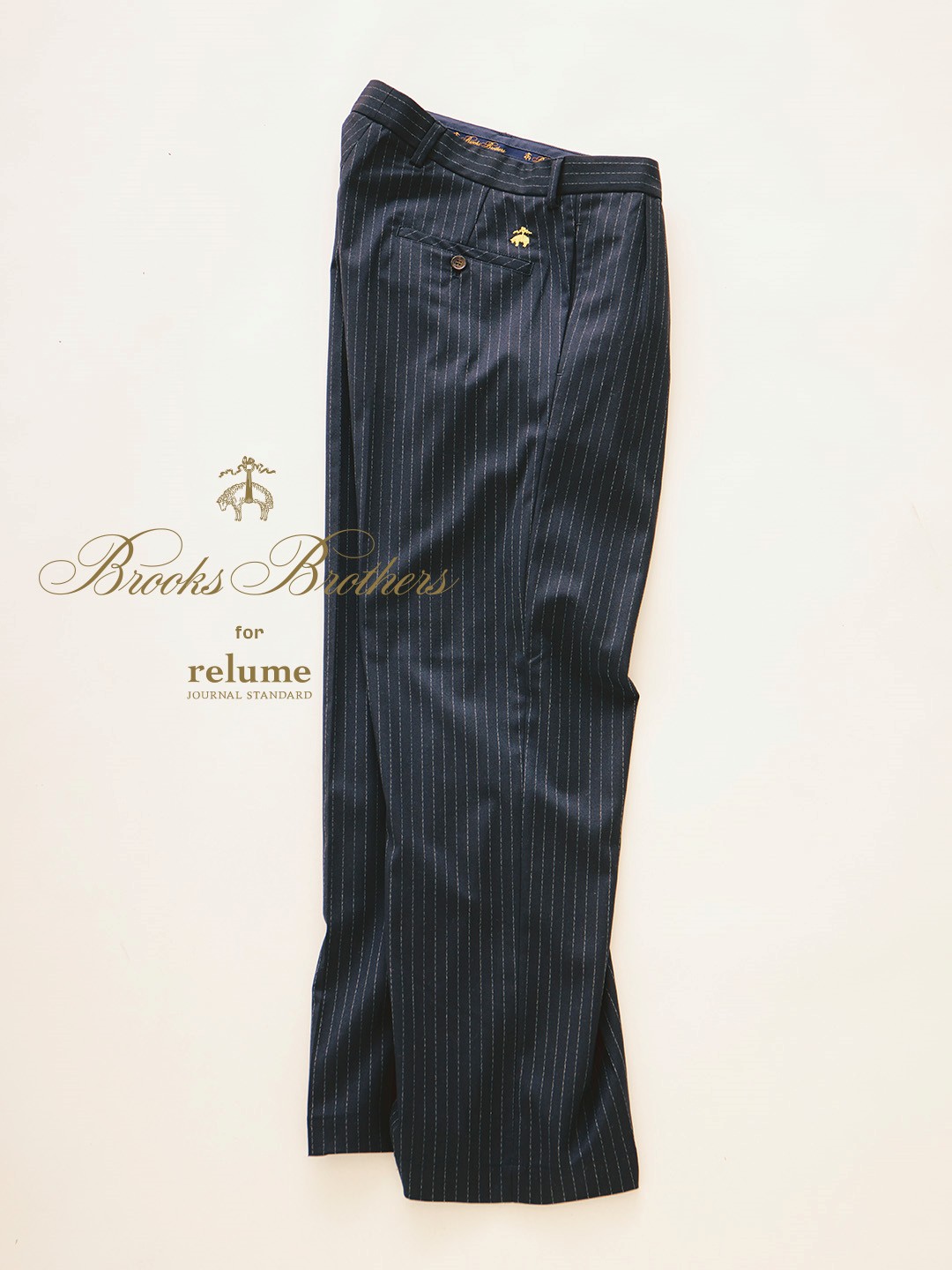 JOURNAL STANDARD relume × Brooks Brothers 2026 FW 別注 “フランネル BDシャツ & ストライプスラックス”が10月中旬 発売 (ジャーナルスタンダード ブルックスブラザーズ)