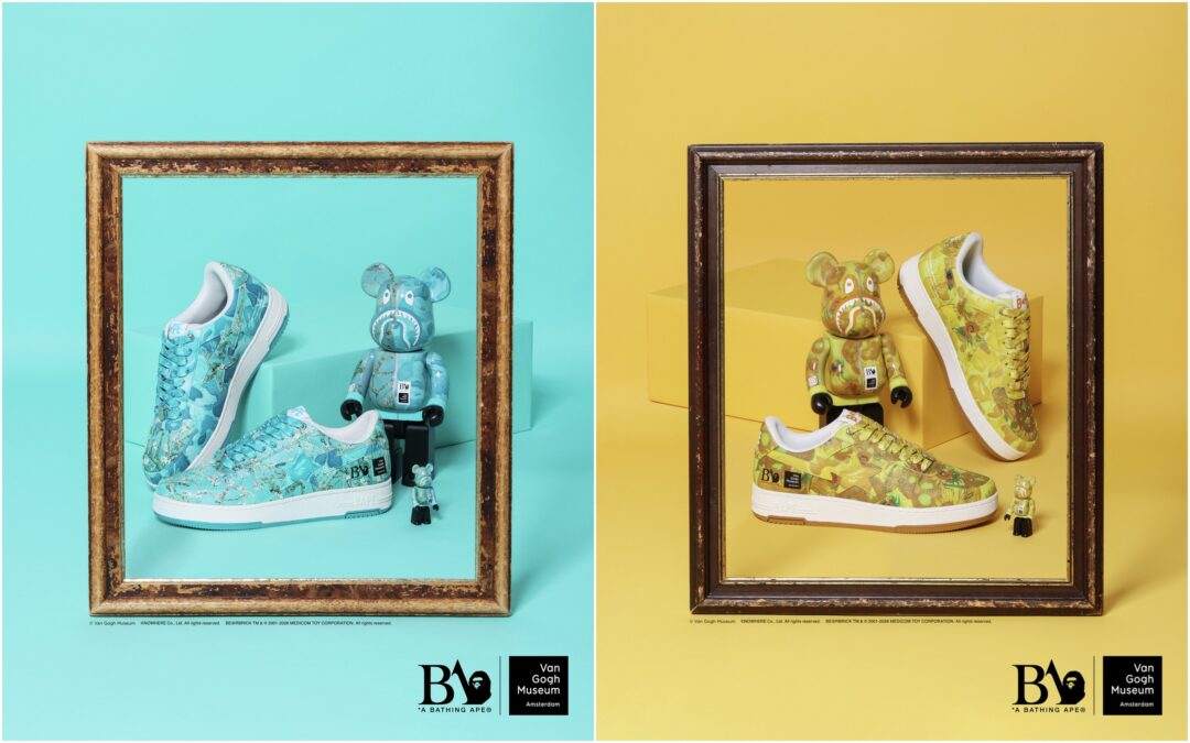 A BATHING APE × Van Gogh Museum 第2弾!ゴッホの名画を纏った「BAPE STA™」と「BE@RBRICK」が2026年 9/12 発売 (ア ベイシング エイプ フィンセント・ファン・ゴッホ ベアブリック)