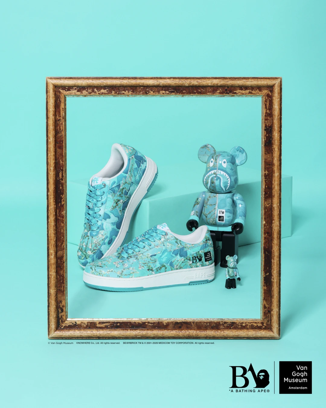 A BATHING APE × Van Gogh Museum 第2弾!ゴッホの名画を纏った「BAPE STA™」と「BE@RBRICK」が2026年 9/12 発売 (ア ベイシング エイプ フィンセント・ファン・ゴッホ ベアブリック)