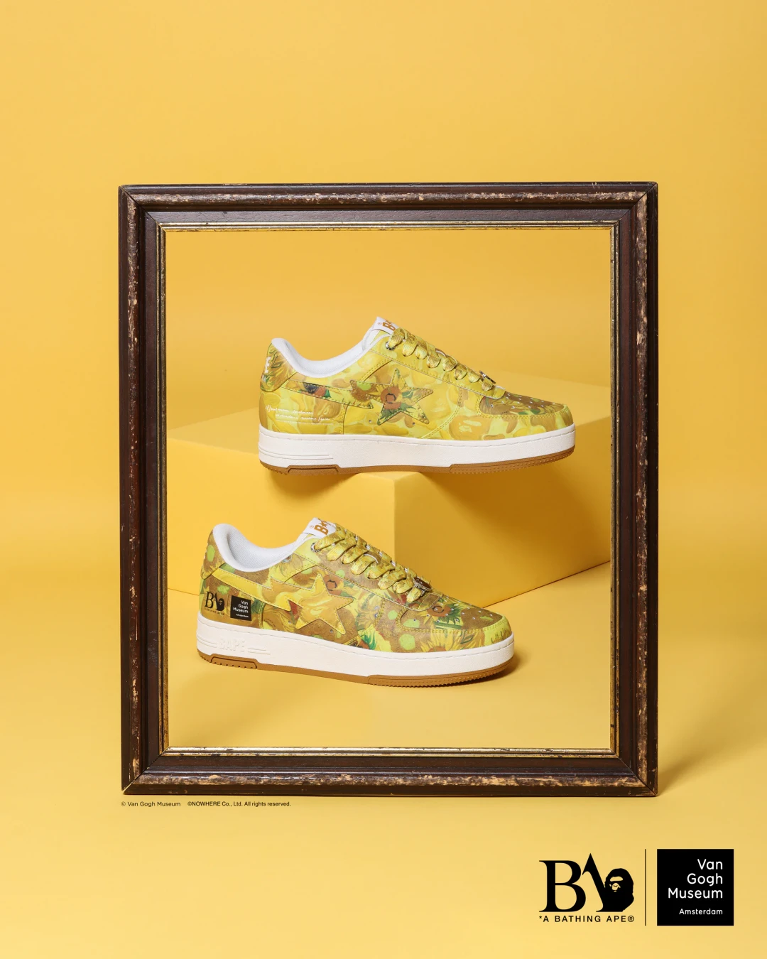A BATHING APE × Van Gogh Museum 第2弾!ゴッホの名画を纏った「BAPE STA™」と「BE@RBRICK」が2026年 9/12 発売 (ア ベイシング エイプ フィンセント・ファン・ゴッホ ベアブリック)