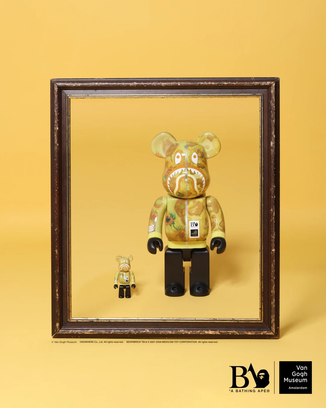 A BATHING APE × Van Gogh Museum 第2弾!ゴッホの名画を纏った「BAPE STA™」と「BE@RBRICK」が2026年 9/12 発売 (ア ベイシング エイプ フィンセント・ファン・ゴッホ ベアブリック)