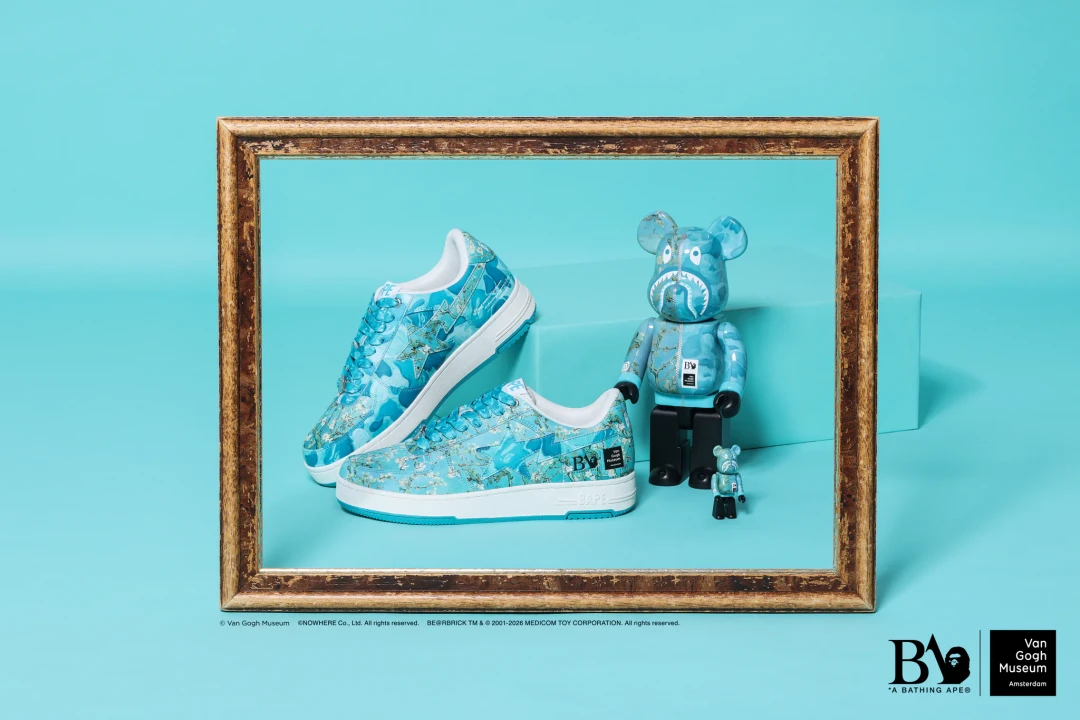 A BATHING APE × Van Gogh Museum 第2弾!ゴッホの名画を纏った「BAPE STA™」と「BE@RBRICK」が2026年 9/12 発売 (ア ベイシング エイプ フィンセント・ファン・ゴッホ ベアブリック)