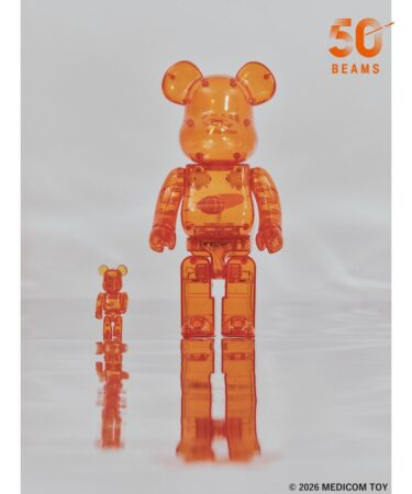BE@RBRICK × BEAMS 50th 100% / 400%が2026年 10月下旬 発売 (ベアブリック ビームス 50周年)