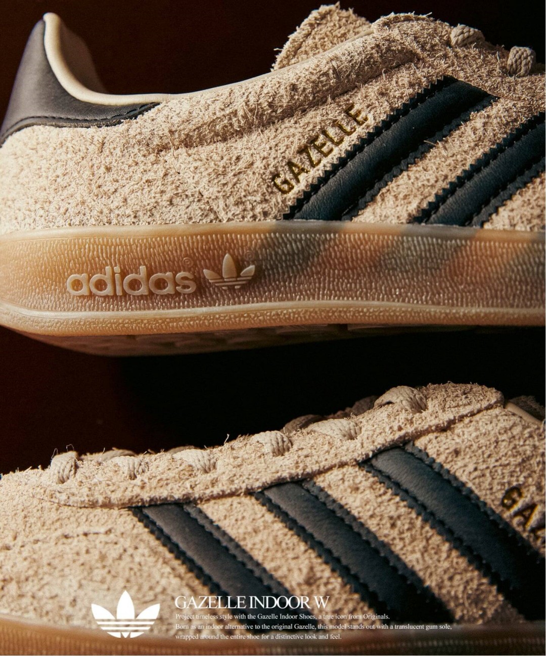 【2026年 10月中旬 発売】JOURNAL STANDARD relume × adidas Originals GAZELLE INDOOR “KHATHR/CBLACK/PREBLE” (アディダス オリジナルス ガゼル ロー インドア) [KJ8317]