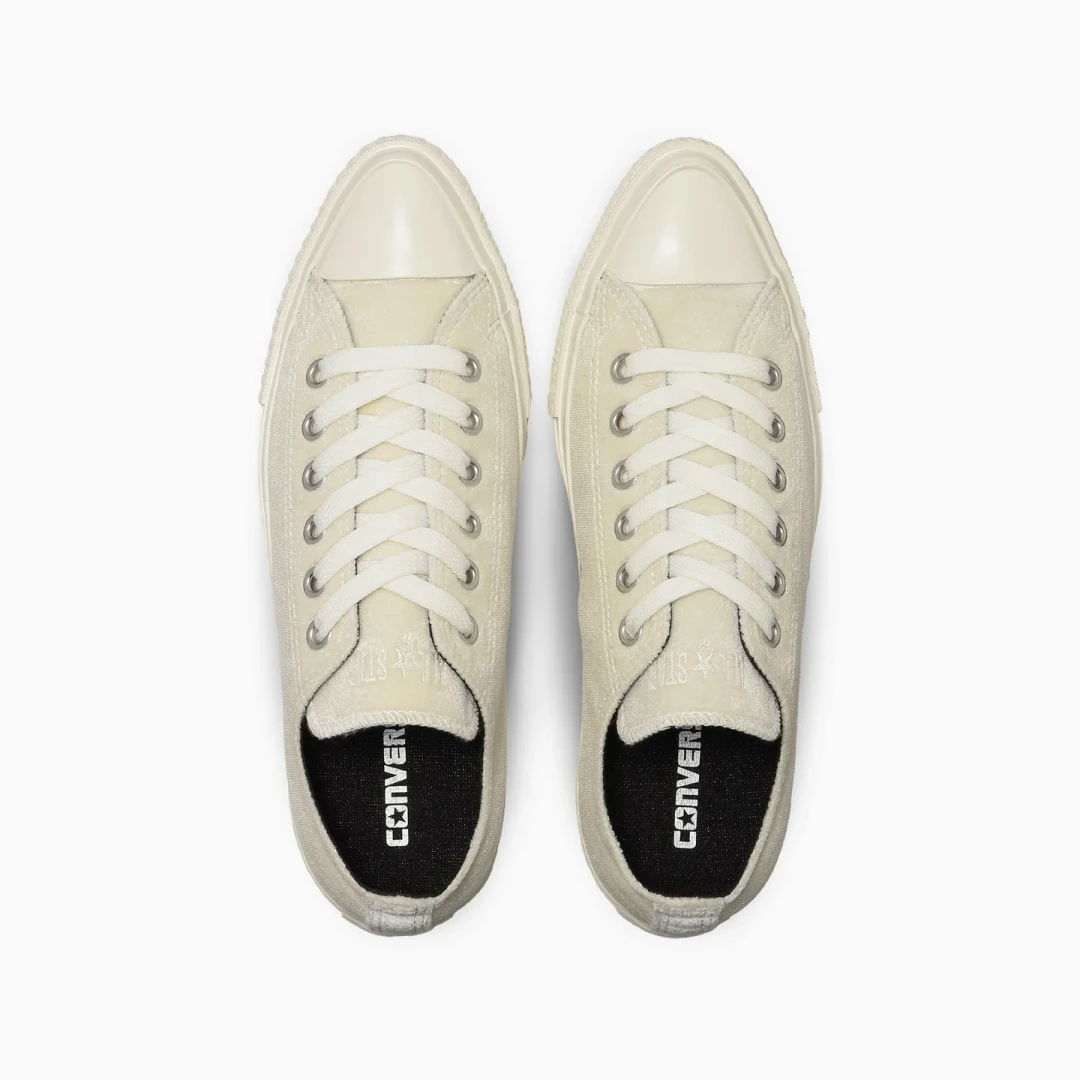 【2026年 9/25 発売】CONVERSE ALL STAR POINTEDTOE VELVET OX “Black/Vanilla” (コンバース オールスター ポインテッドトウ ベルベット) [31319180/31319181]