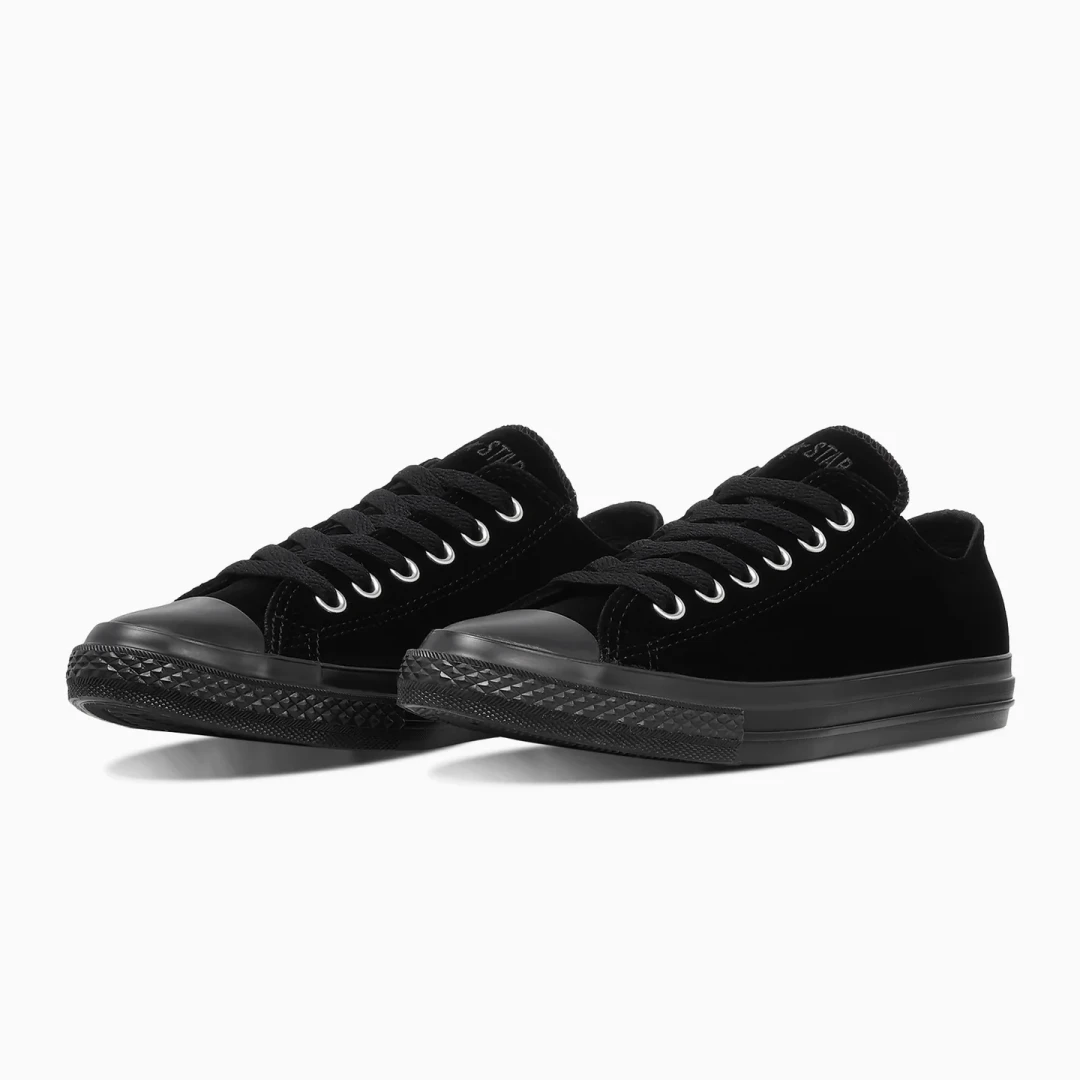 【2026年 9/25 発売】CONVERSE ALL STAR POINTEDTOE VELVET OX “Black/Vanilla” (コンバース オールスター ポインテッドトウ ベルベット) [31319180/31319181]