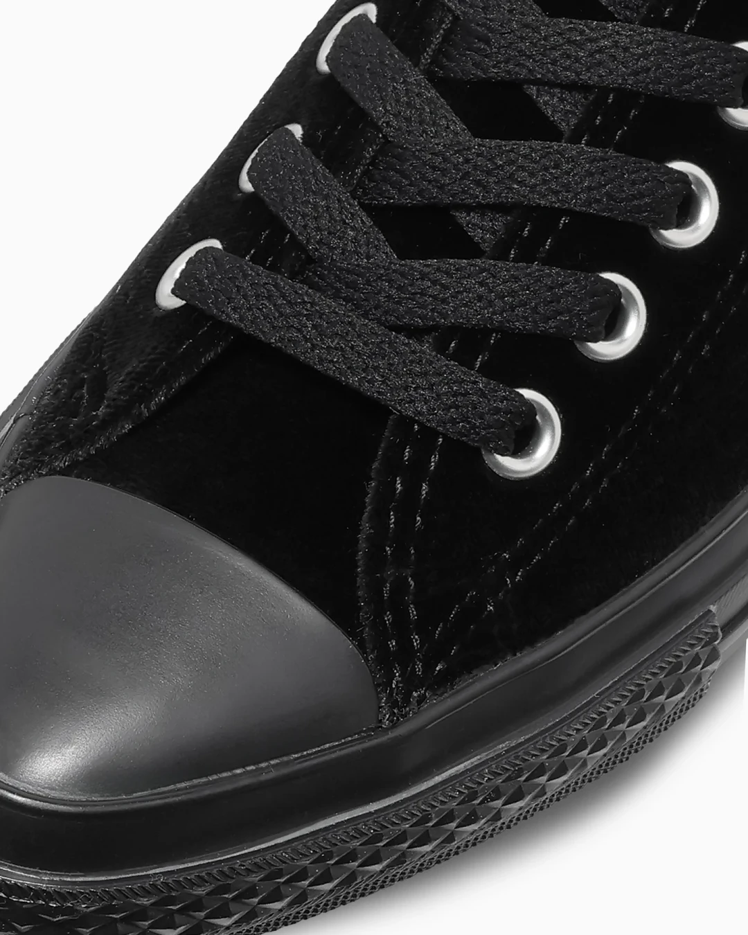 【2026年 9/25 発売】CONVERSE ALL STAR POINTEDTOE VELVET OX “Black/Vanilla” (コンバース オールスター ポインテッドトウ ベルベット) [31319180/31319181]