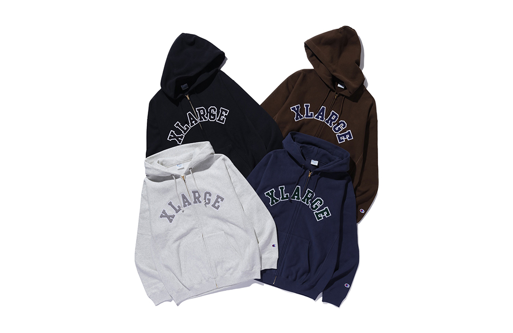 XLARGE × Champion 2026 FW “REVERSE WEAVE HOODED SWEATSHIRT & SWEAT PANTS”が9/25 発売 (エクストララージ チャンピオン リバースウィーブ)