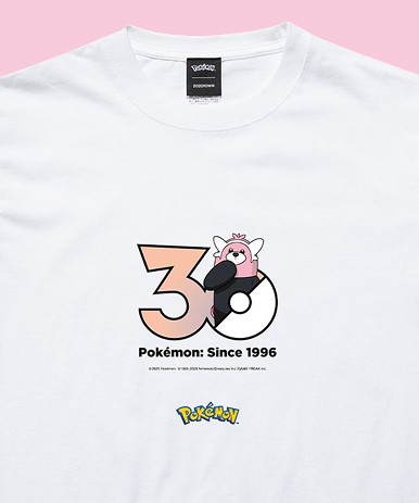 ポケモン1,025匹の30周年記念ロゴTシャツが2026年 9/18 発売 (Pokémon 30th Anniversary 1025 T-shirt Collection presented by ZOZOTOWN ゾゾタウン)