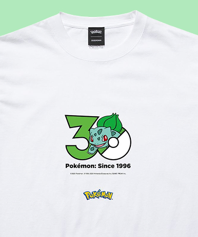 ポケモン1,025匹の30周年記念ロゴTシャツが2026年 9/18 発売 (Pokémon 30th Anniversary 1025 T-shirt Collection presented by ZOZOTOWN ゾゾタウン)
