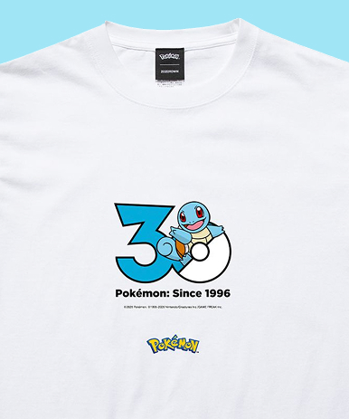 ポケモン1,025匹の30周年記念ロゴTシャツが2026年 9/18 発売 (Pokémon 30th Anniversary 1025 T-shirt Collection presented by ZOZOTOWN ゾゾタウン)
