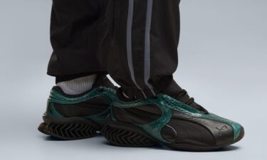 【2026年 10/1 発売】PUMA CELL GEO 1 REPTILIAN “Dark Green/Puma Black” (プーマ セル ジオ レプティリアン) [407007-02]